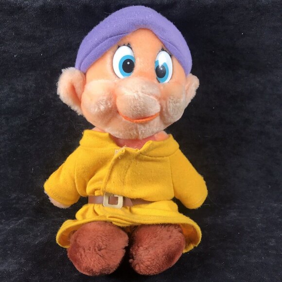 RARE Vintage Sun and Star Korea Snow White SEVEN Dwarfs Plush 9 Inch Disney - Picture 6 of 10